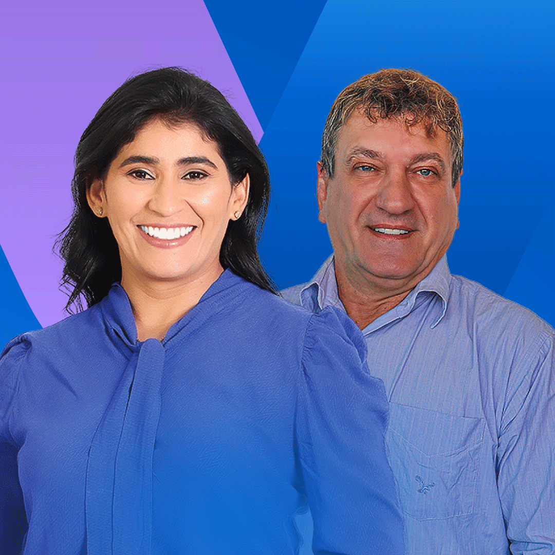 Mazinha e seu vice Otavio, candidatos do PP, formam uma chapa com forte apoio político - Foto: Divulgação 