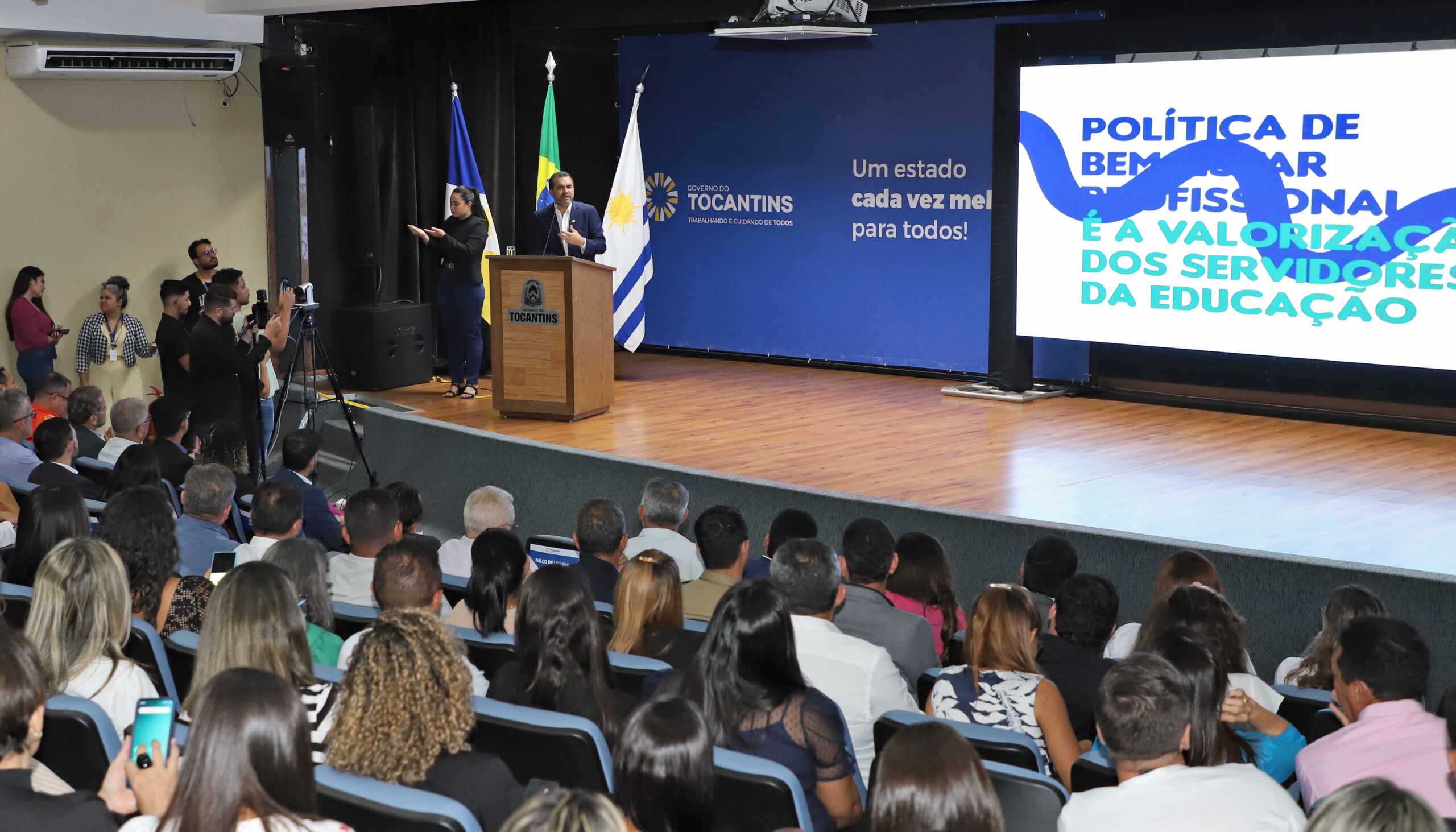 Em seu discurso, o governador Wanderlei Barbosa destacou a importância do ProBem como uma ferramenta de reconhecimento e suporte - Foto: Aldemar Ribeiro/Governo do Tocantins: